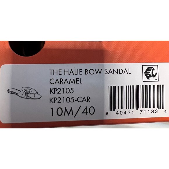 Katy Perry Halie Bow Sandals Brown Slip On Flat Sandals Size 10 - Picture 7 of 8